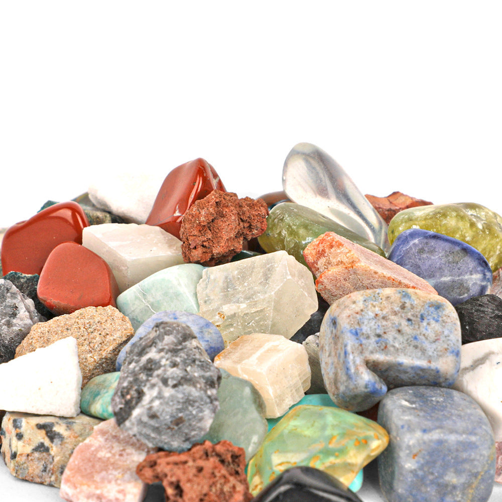 Rock Collection Kit for Kids – 36-Piece Gemstones and Crystals Set with Educational Learning Guide