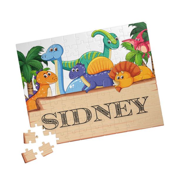 Personalized Dinosaur Puzzle - Custom Name - Perfect Gift for Kids!