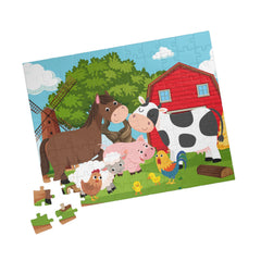 Farm Animal Jigsaw Puzzle, 110 pieces - Fun for Family Game Night