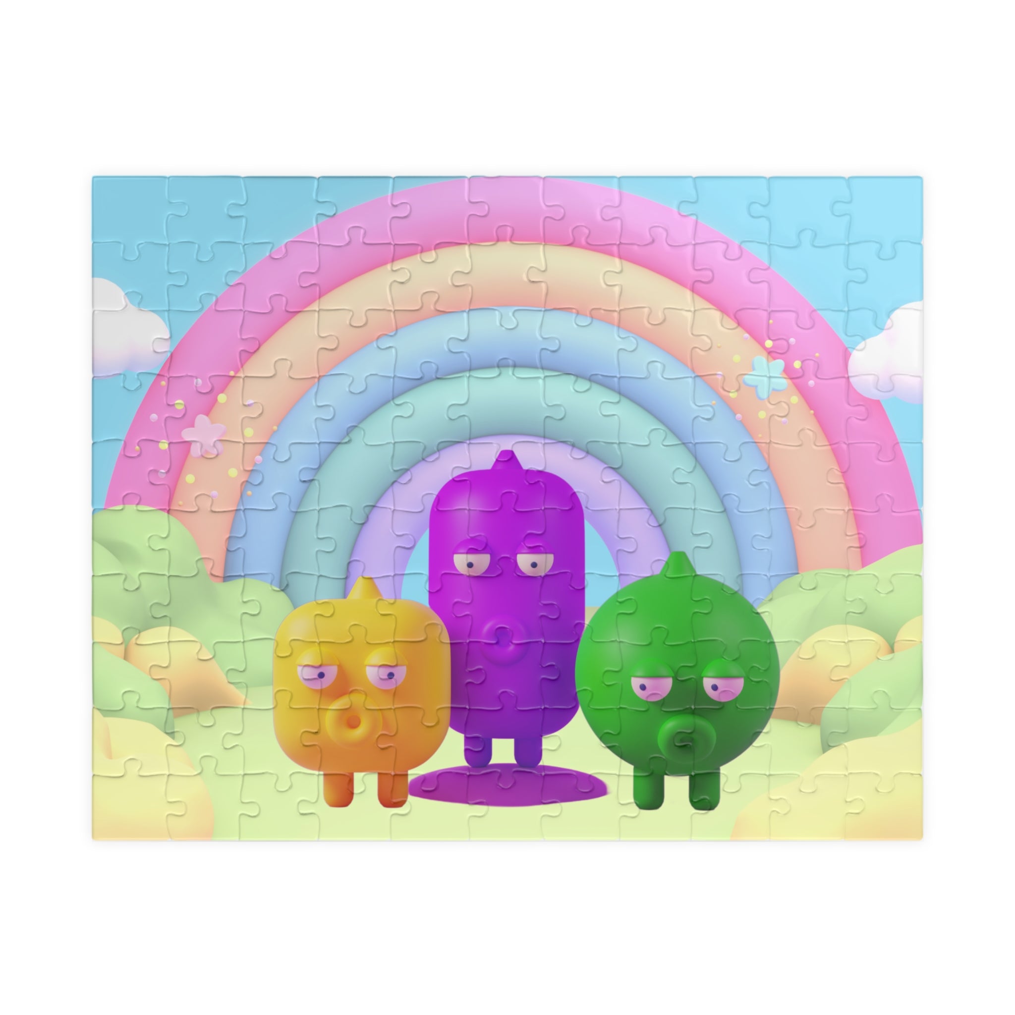 Colorful Cartoon Character Puzzles Fun and Engaging Family Activity 110 pcs (Horizontal)