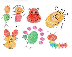 Non-Toxic Washable Fingerprint Inkpad for Kids – 16cm Plastic-Covered Ink Pad for Early Childhood Development and Parent-Child Activities