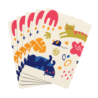 Cute Animal Design Playing Cards – 54 Card Deck for Family Fun