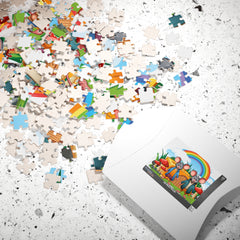 Whimsical Mouse Family Puzzle - Fun for All Ages, 110 pieces