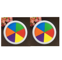 Non-Toxic Washable Fingerprint Inkpad for Kids – 16cm Plastic-Covered Ink Pad for Early Childhood Development and Parent-Child Activities