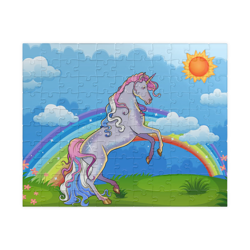 Colorful Unicorn Puzzle - Fun Family Activity (110 piece) 110 pcs (Horizontal)