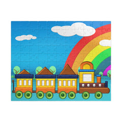 Colorful Train Puzzle - 110 Piece Set for Kids and Family Fun 110 pcs (Horizontal)