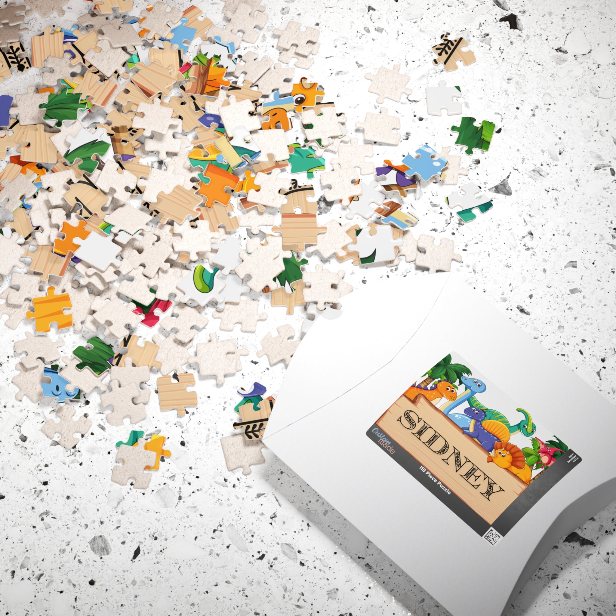 Personalized Dinosaur Puzzle - Custom Name - Perfect Gift for Kids!