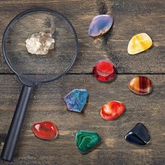 Rock Collection Kit for Kids – 36-Piece Gemstones and Crystals Set with Educational Learning Guide