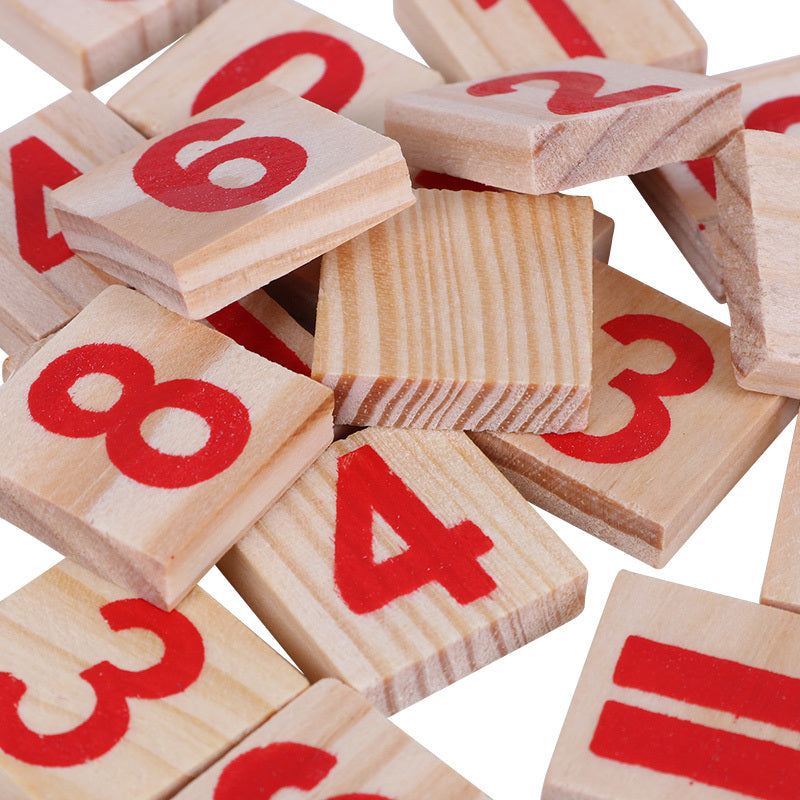 Wooden Math Sticks Montessori Toys, Early Learning Educational Counting & Number Skills for Toddlers