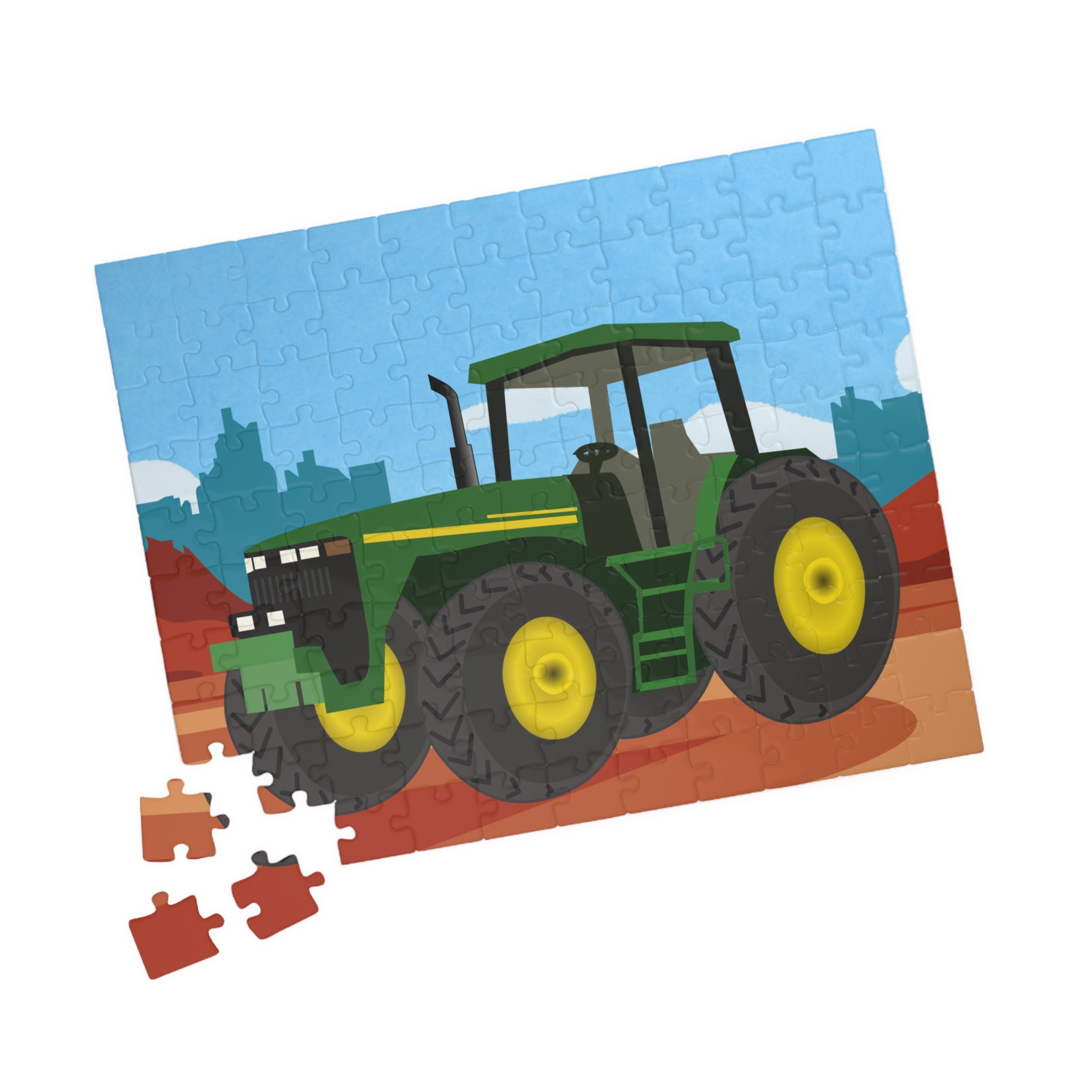 Tractor Puzzle - Fun Farm-Themed Jigsaw for All Ages - 110 pieces