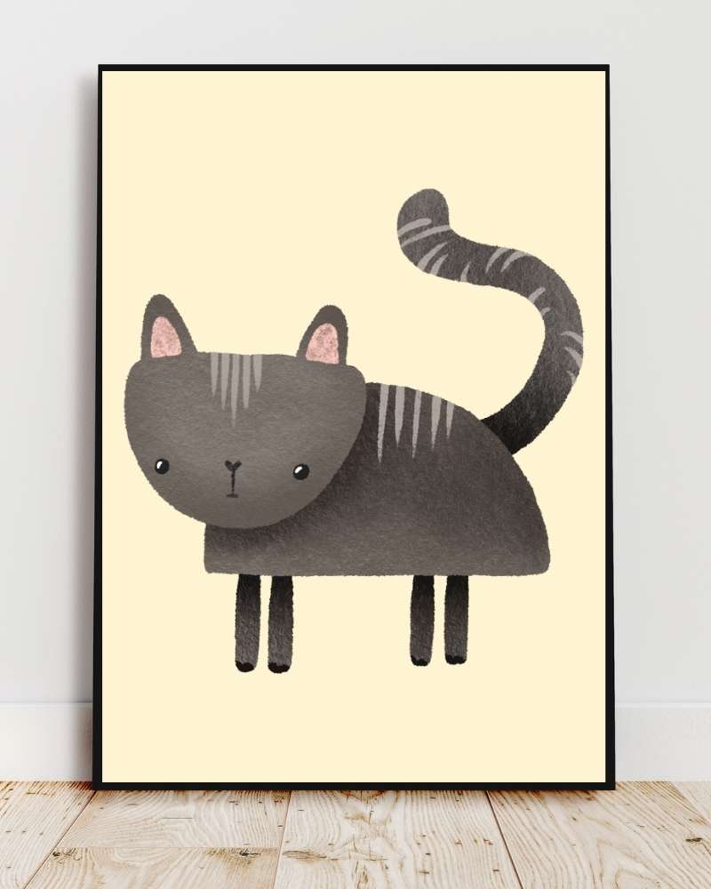 Cat Framed Print - Multi-Color Wall Art for Cat Lovers