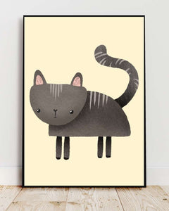 Cat Framed Print - Multi-Color Wall Art for Cat Lovers