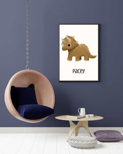 Dinosaur Framed Print - Wall Art for Kids' Rooms