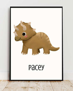 Dinosaur Framed Print - Wall Art for Kids' Rooms
