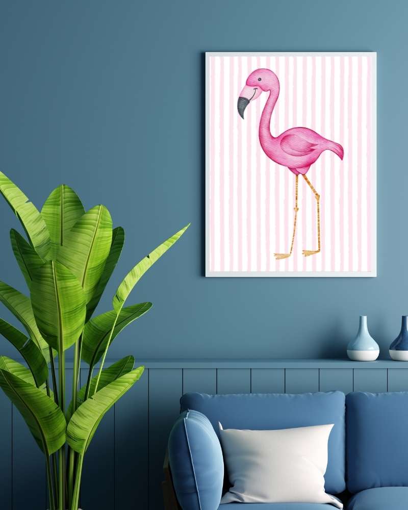Flamingo Framed Print – Tropical Home Decor