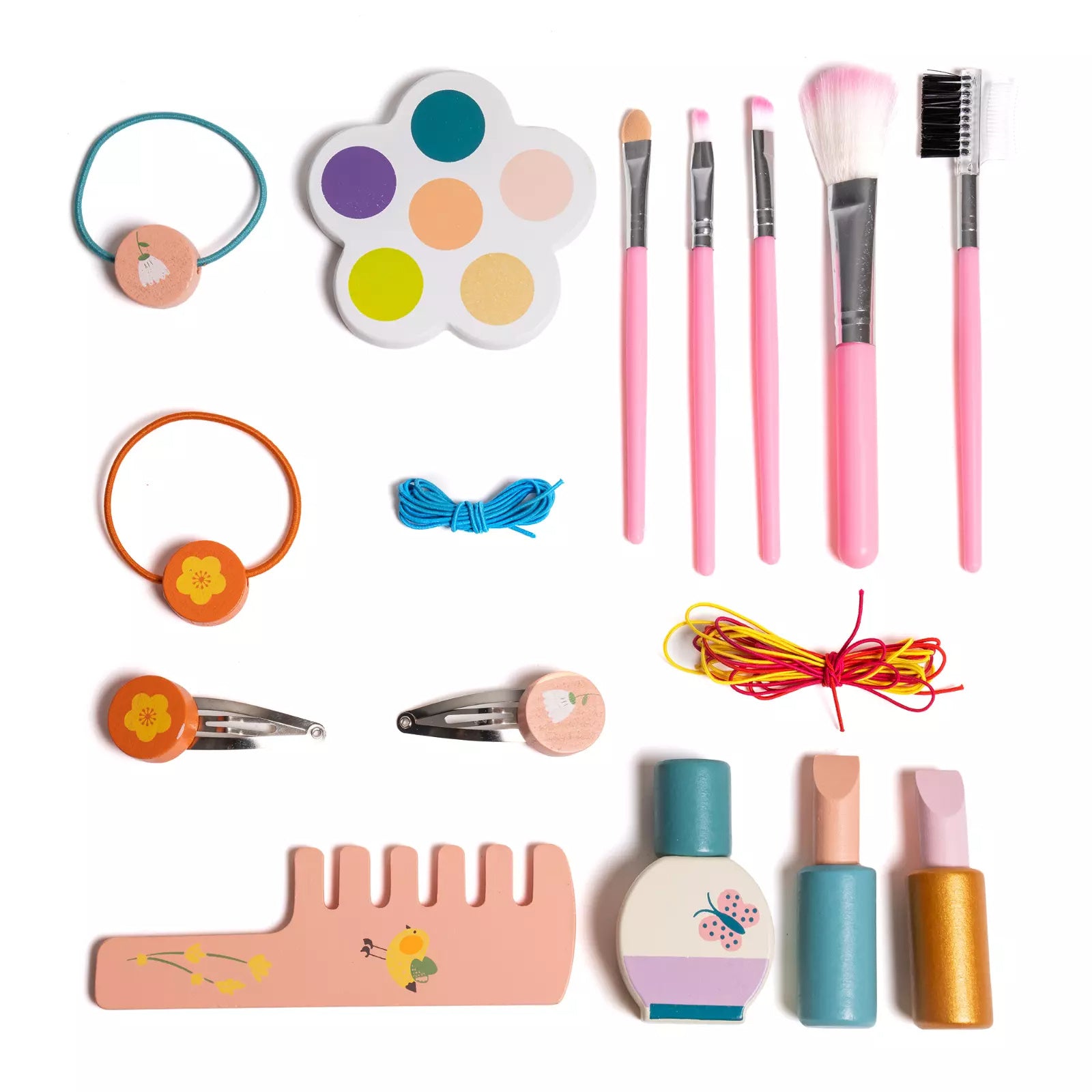 Robud Wooden Pretend Play Cosmetic Makeup Set – Educational Preschool Toy for Kids Aged 3+