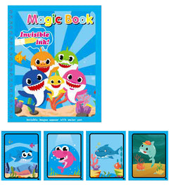 Children's Magic Water Painting Book – Reusable Coloring Activity for Kids Baby shark
