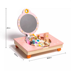 Robud Wooden Pretend Play Cosmetic Makeup Set – Educational Preschool Toy for Kids Aged 3+