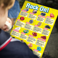 Rock Collection Kit for Kids – 36-Piece Gemstones and Crystals Set with Educational Learning Guide