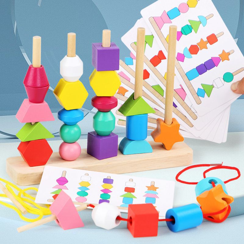 Montessori Bead Sequencing Set - Woodwork Toys