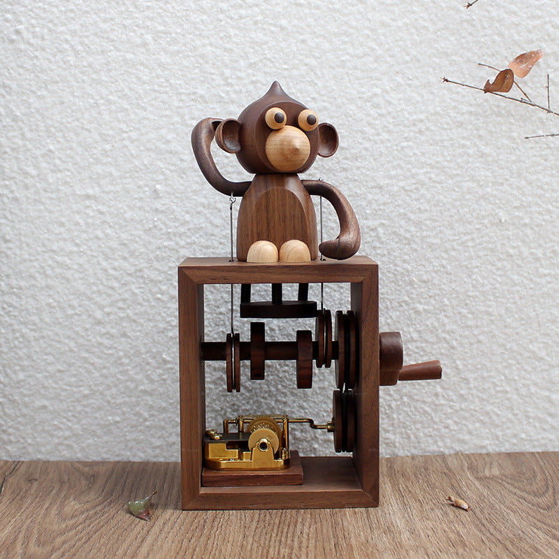 Hand Cranked Wooden Music Box - Woodwork Toys