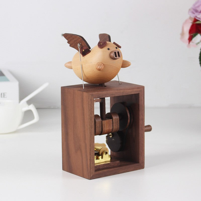 Hand Cranked Wooden Music Box - Woodwork Toys