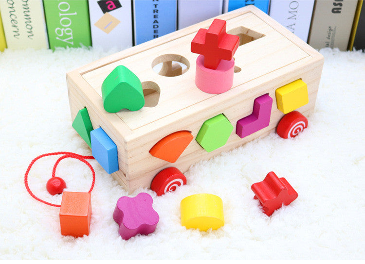 Shape Matching Pull Along Toy - Woodwork Toys