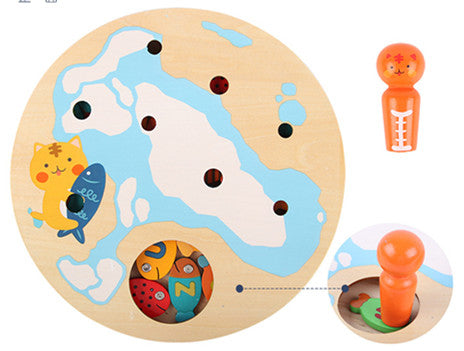 Magnetic Wooden Fishing Game - Woodwork Toys