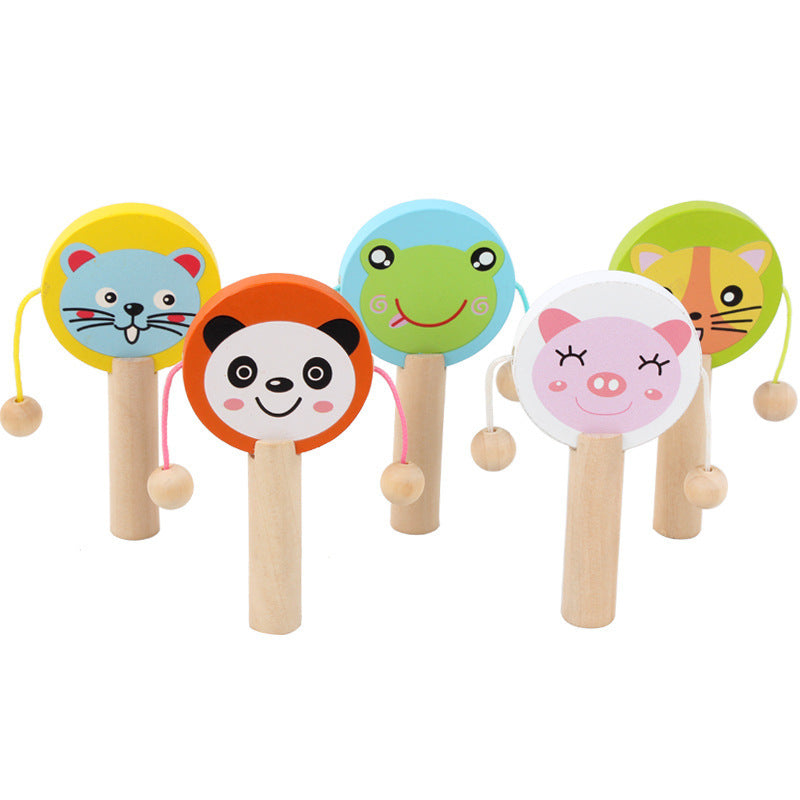 Animal Themed Rattle - Woodwork Toys