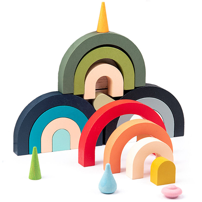 Arched Wooden Stackers - Woodwork Toys