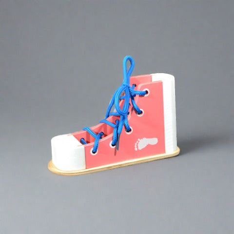 Learn to Tie Shoelaces Sneaker Toy - Woodwork Toys