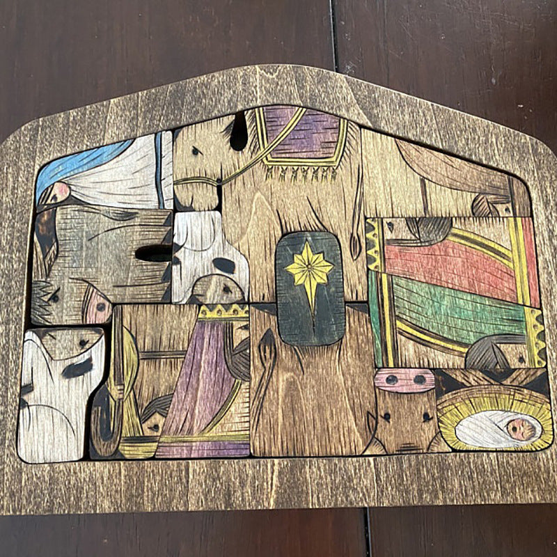 Nativity Scene Puzzle - Woodwork Toys