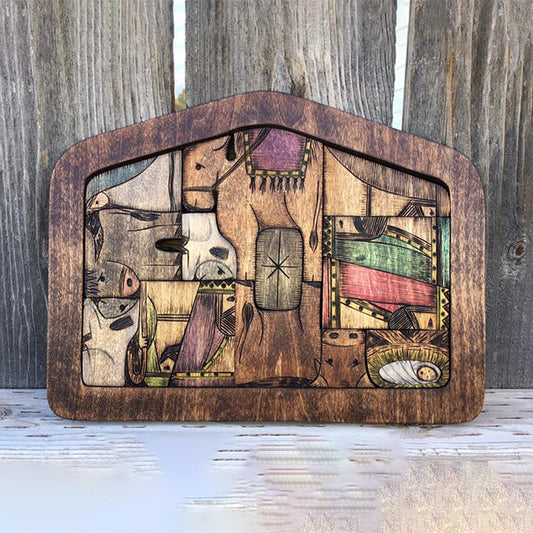 Nativity Scene Puzzle - Woodwork Toys