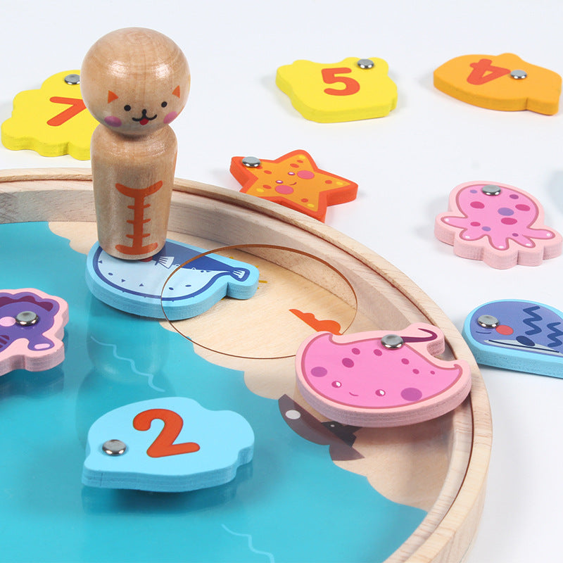 Magnetic Wooden Fishing Game - Woodwork Toys