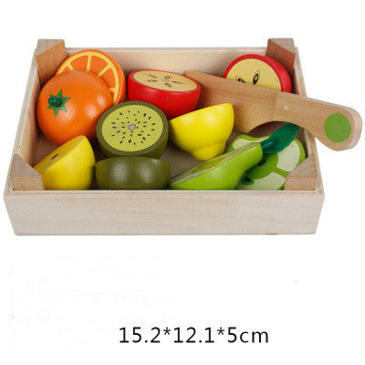 Fruits, Vegetables and Snacks Playset with Wooden Tray - Woodwork Toys