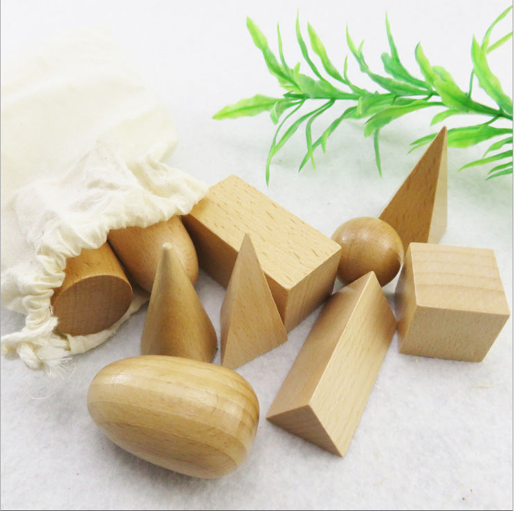 Geometric Wooden Blocks - Woodwork Toys