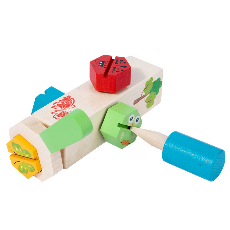 Nuts and Bolts Screwing Toy - Woodwork Toys