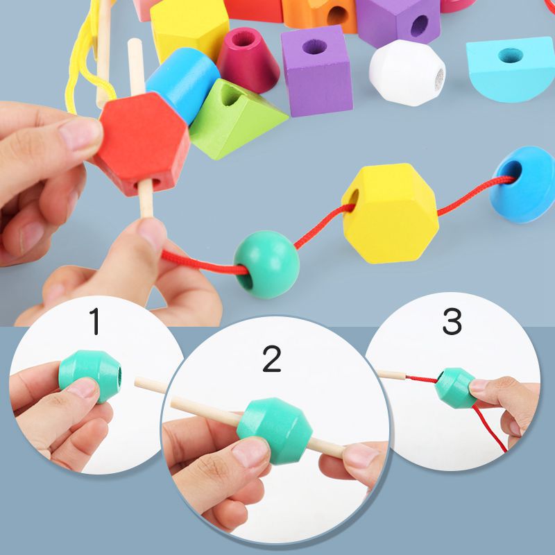 Montessori Bead Sequencing Set - Woodwork Toys