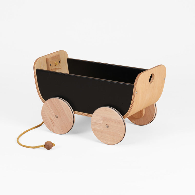 wooden pull cart