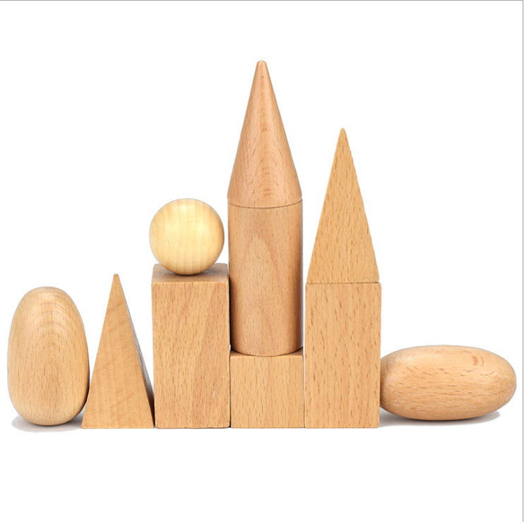 Geometric Wooden Blocks - Woodwork Toys