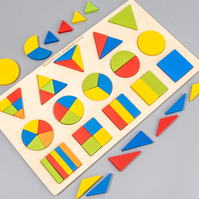 Geometric Montessori Puzzle Board - Woodwork Toys