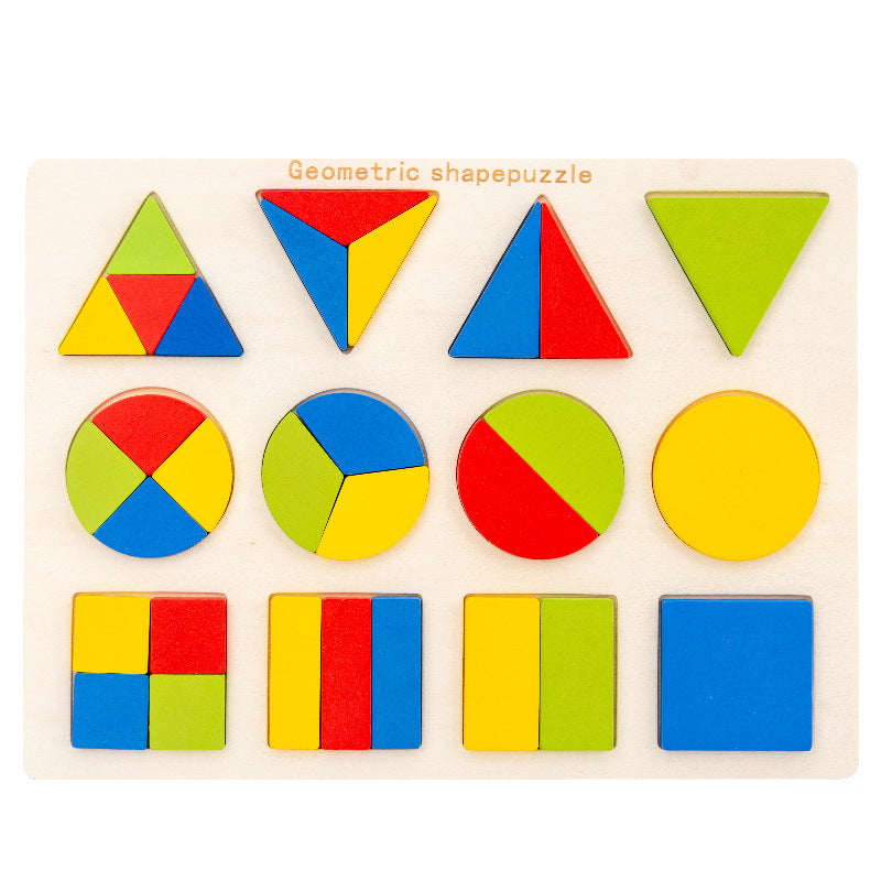 Geometric Montessori Puzzle Board - Woodwork Toys