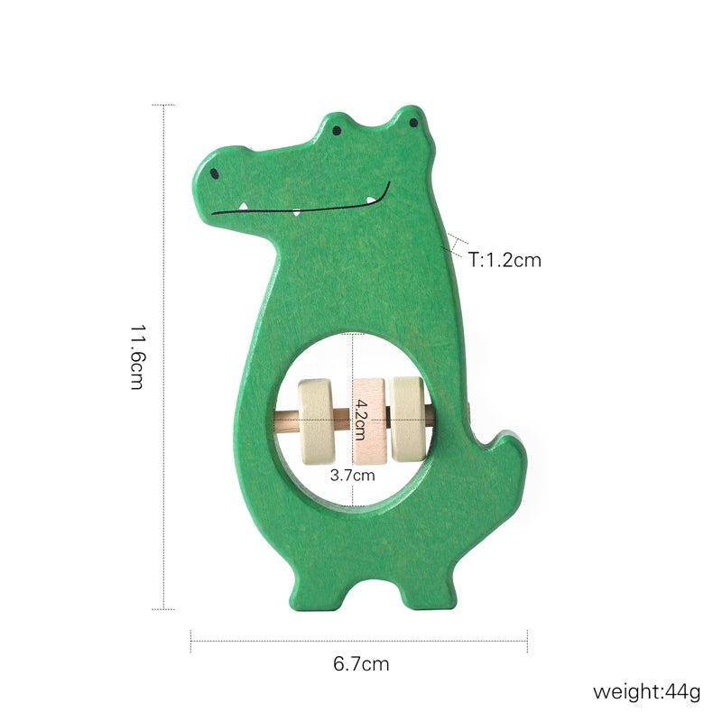 Crocodile Baby Rattle - Woodwork Toys