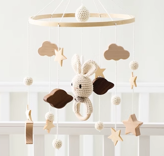 Hand Crocheted Baby Mobile - Woodwork Toys