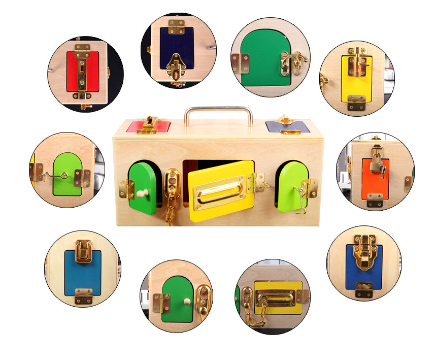 Lock Box Early Childhood Educational Toy - Woodwork Toys