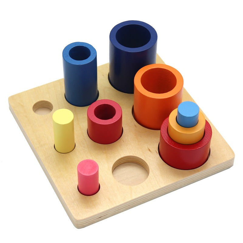 Round/Cylindrical Building Blocks - Woodwork Toys