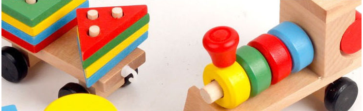 Building Block Train - Woodwork Toys