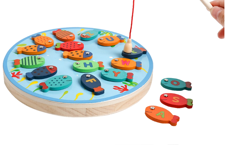 Magnetic Wooden Fishing Game - Woodwork Toys