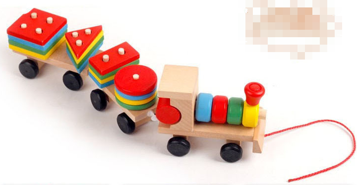 Building Block Train - Woodwork Toys