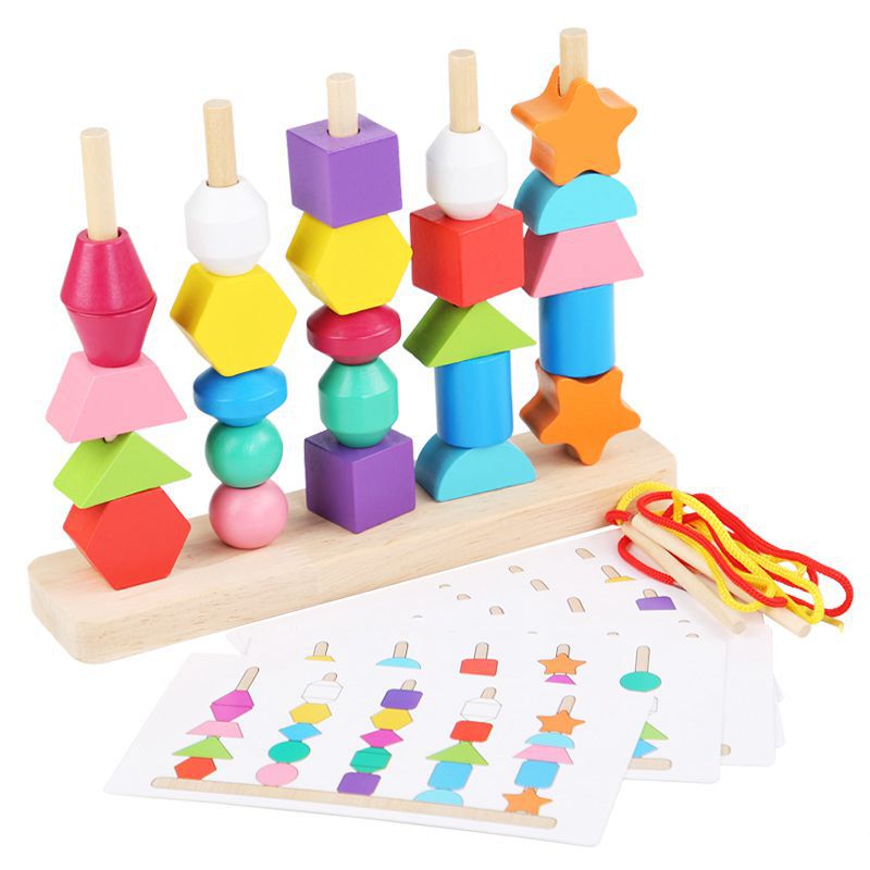 Montessori Bead Sequencing Set - Woodwork Toys